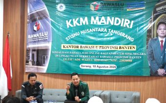 Waspadai Bahaya Judol, KKM Mandiri STISNU Nusantara Tangerang Gandeng Bawaslu Provinsi Banten