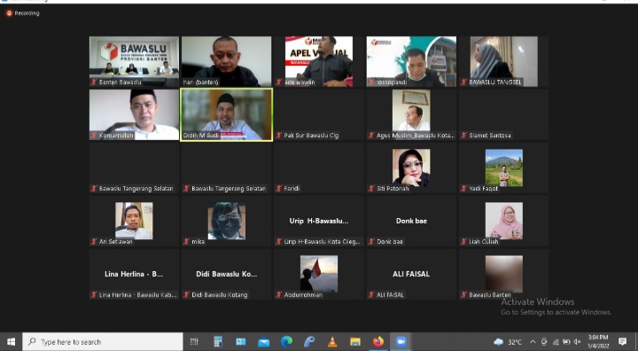 Bawaslu Banten Gelar Rakor Awal Tahun 2022