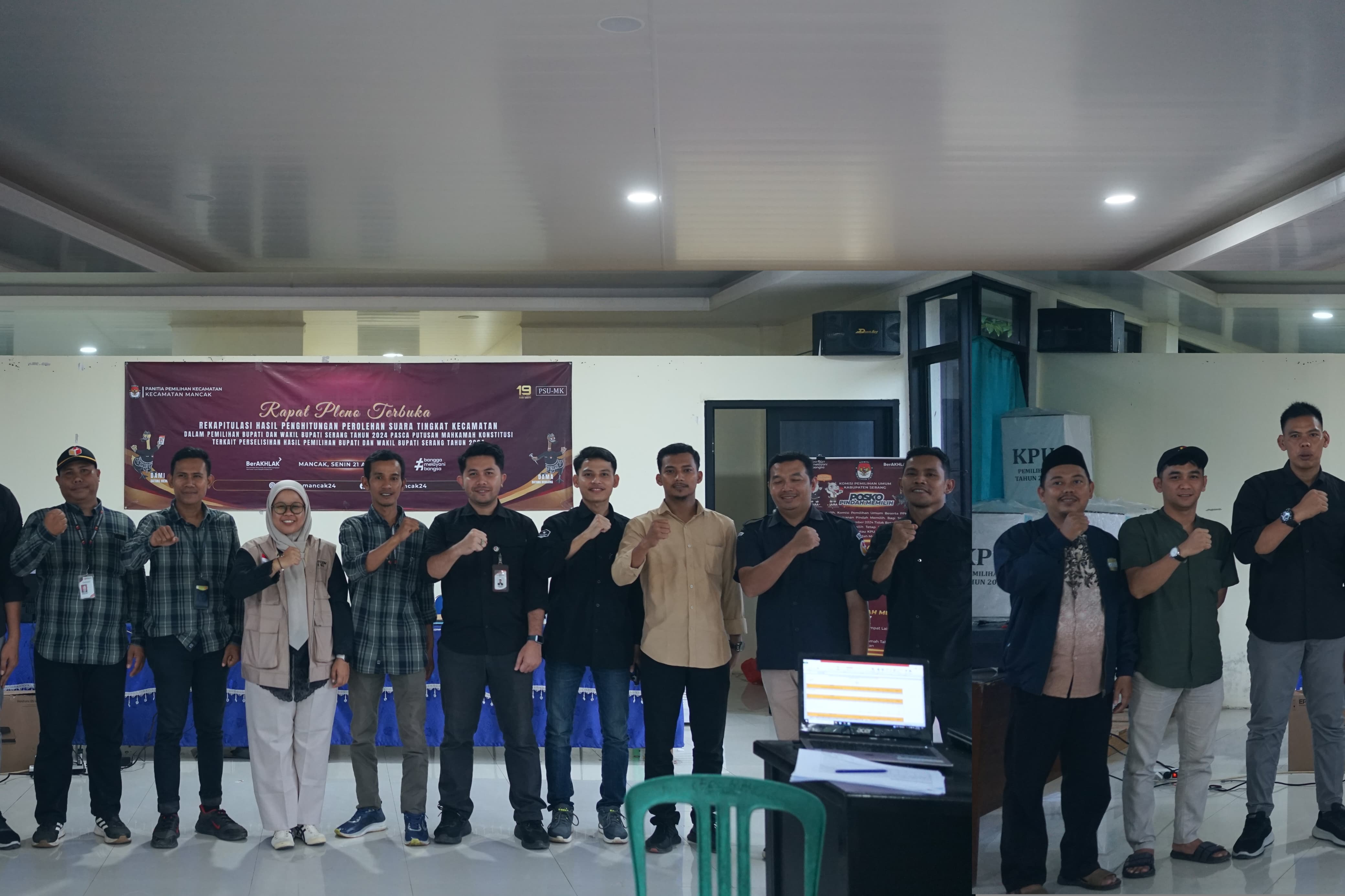 Rekapitulasi PSU di Kecamatan, Bawaslu Banten Perkuat Pengawasan Langsung