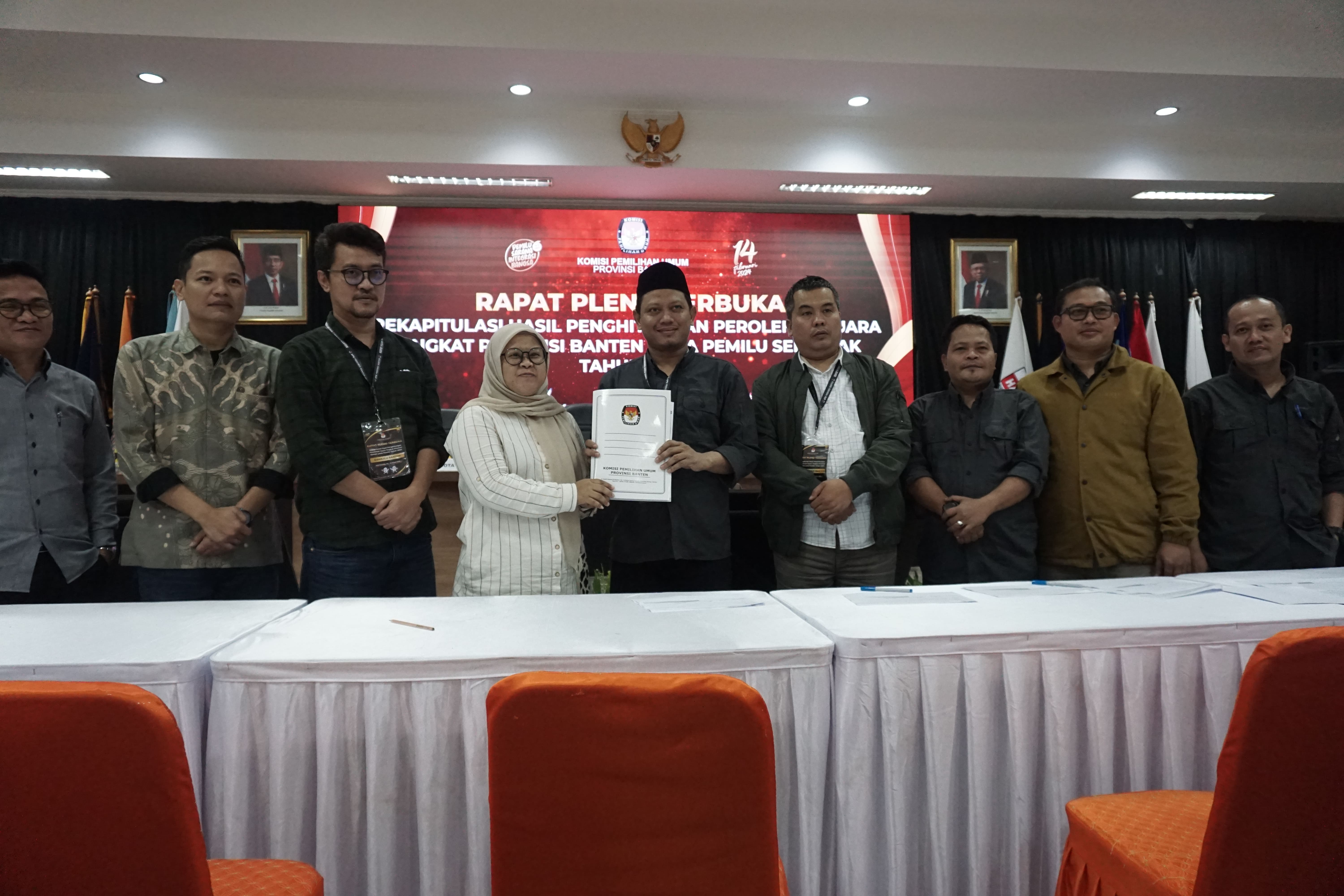 Awasi Rekapitulasi Penghitungan Perolehan Suara Pemilu 2024, Bawaslu Banten : Pastikan Seluruh Proses Sesuai Aturan