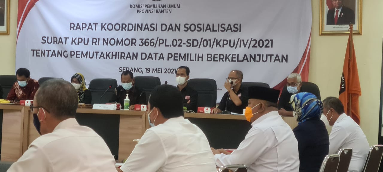 Bawaslu Banten Hadiri Rapat Sosialisasi Pemutakhiran Data Pemilih Berkelanjutan