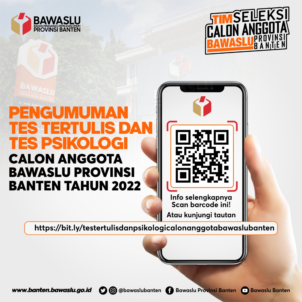 12 Nama Calon Anggota Bawaslu Banten Diumumkan Timsel