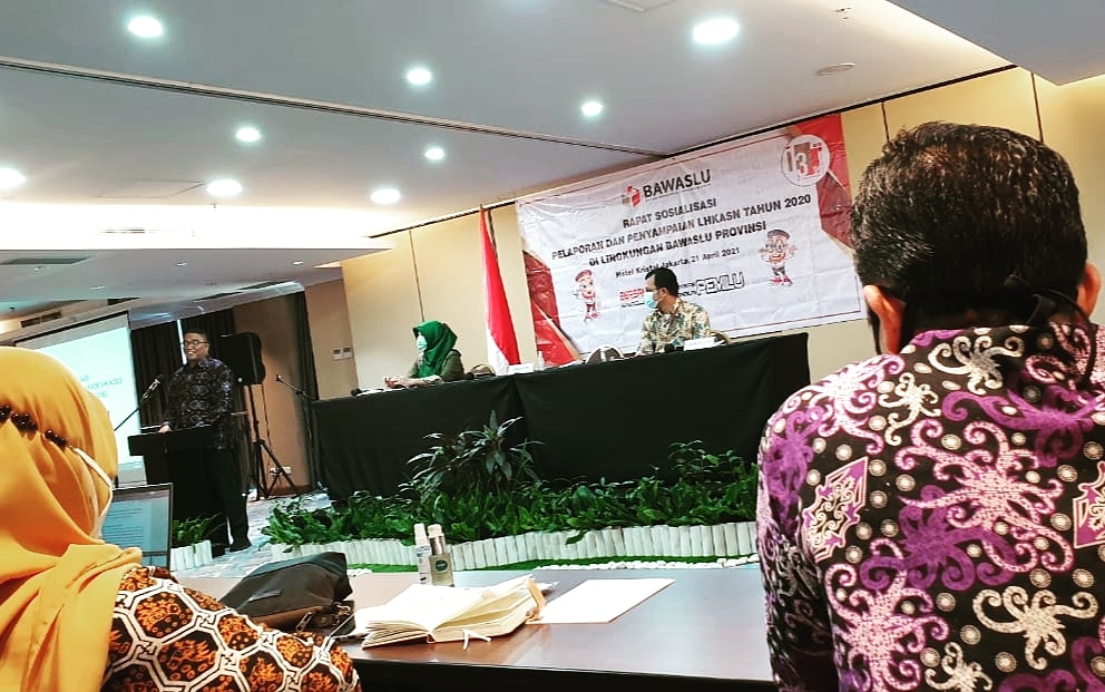 Rapat Sosialisasi Pelaporan dan Penyampaian LHKASN Tahun 2020 di Lingkungan Bawaslu Provinsi