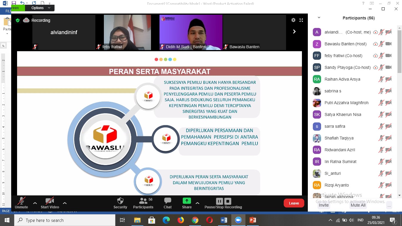 Kuliah Kepemiluan Seri 1 : Pengawasan Pemilu