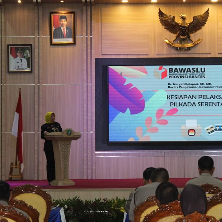 Hadiri Rakor Polda Banten, Bawaslu Banten Jaga Sinergitas Antar Lembaga