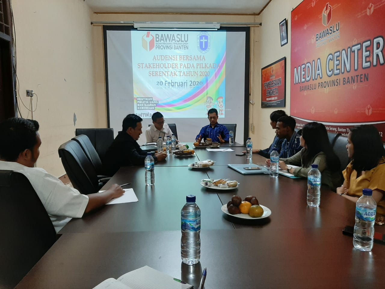 Bawaslu Banten Terima Kunjungan Audiensi GMKI Serang