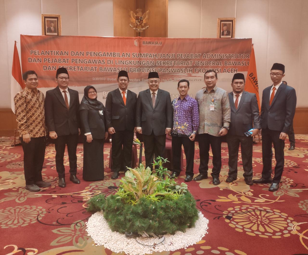 6 Pejabat Bawaslu Banten Dilantik Hari Ini