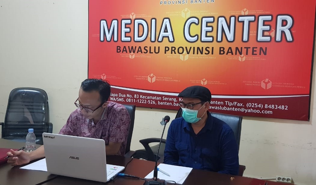 Bawaslu Banten Gelar Video Conference Terkait Penundaan Tahapan Pemilihan Oleh KPU