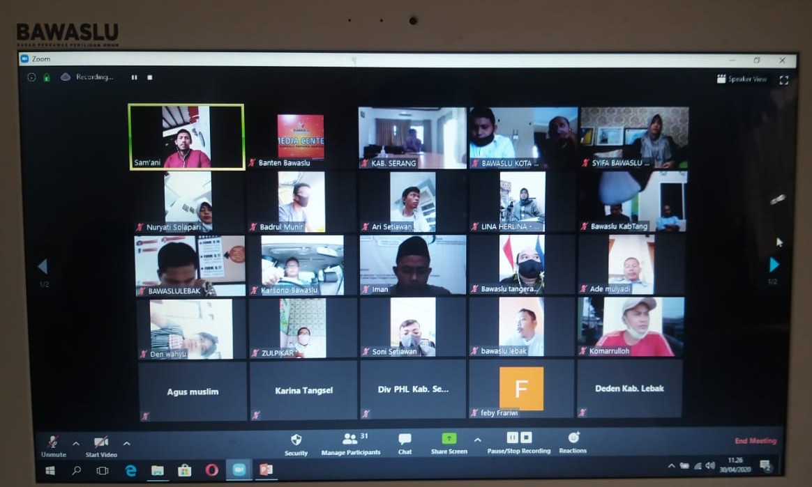 Rapat Koordinasi SKPP Daring, Sam'ani : 1 Mei Pengumuman Hasil Verifikasi Pendaftar SKPP Daring