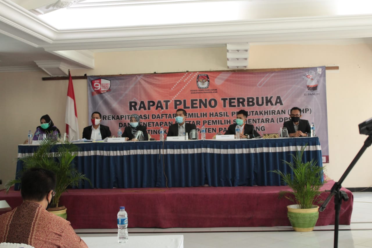 Bawaslu Kabupaten Pandeglang Hadiri Rapat Pleno Terbuka Rekapitulasi DPHP & Penetapan DPS Tingkat Kabupaten Pandeglang