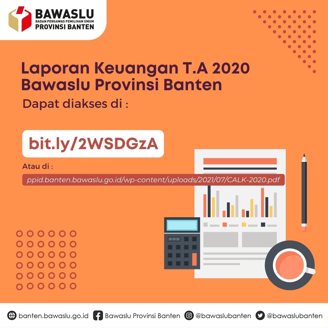 Laporan Keuangan Bawaslu Provinsi Banten Tahun 2020 Audited