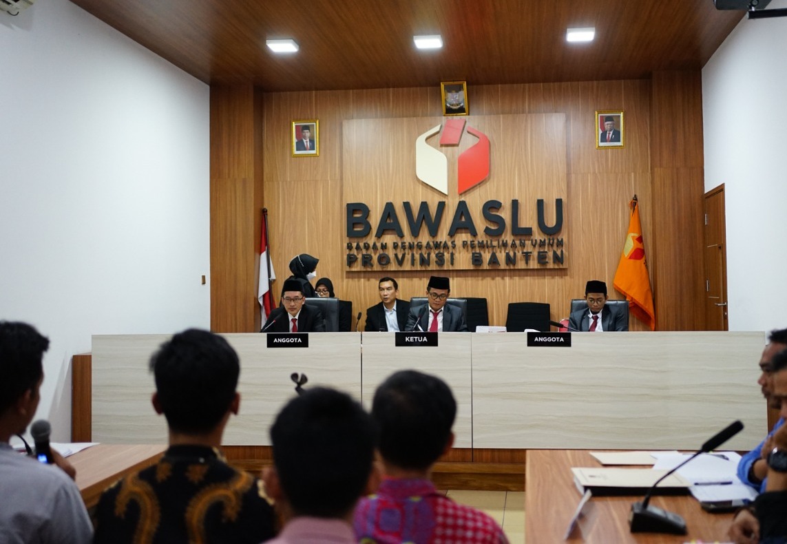 Bawaslu Banten Gelar Sidang Lanjutan Dugaan Pelanggaran Administrasi