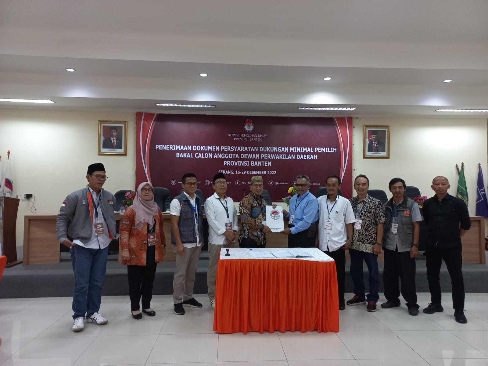 Hasil Pengawasan Bawaslu Provinsi Banten pada Tahapan Penyerahan Dokumen Persyaratan Dukungan dan Sebaran Minimal Bakal Calon Anggota DPD RI