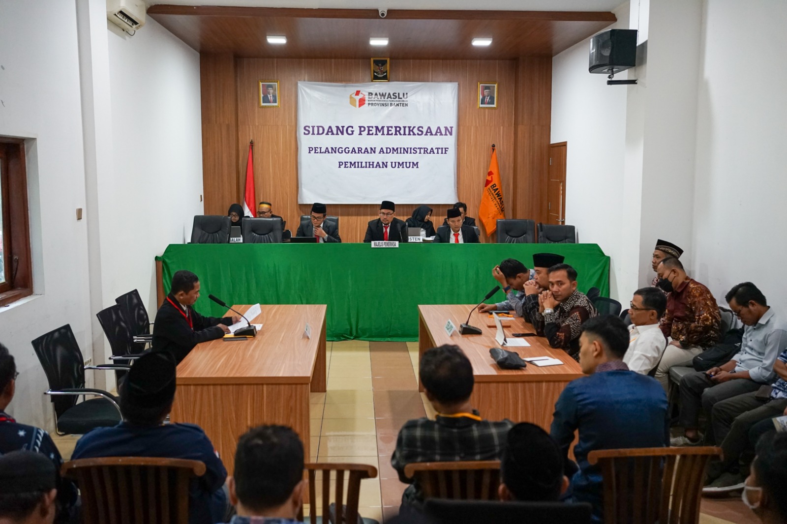 Bawaslu Banten Gelar Sidang Perdana Pemeriksaan Pelanggaran Administratif Pemilu 2024