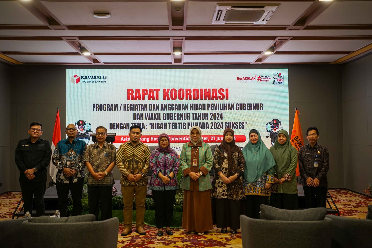 Gelar Rakor Hibah Pemilihan 2024, Liah: Hati-Hati Menggunakan Anggaran