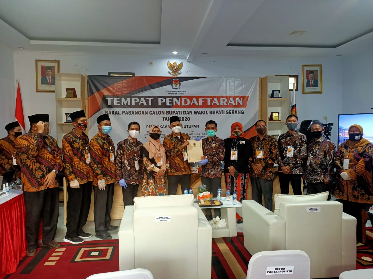 Waskat Hari Ke Dua Tahapan Pencalonan Pilkada Kabupaten Serang
