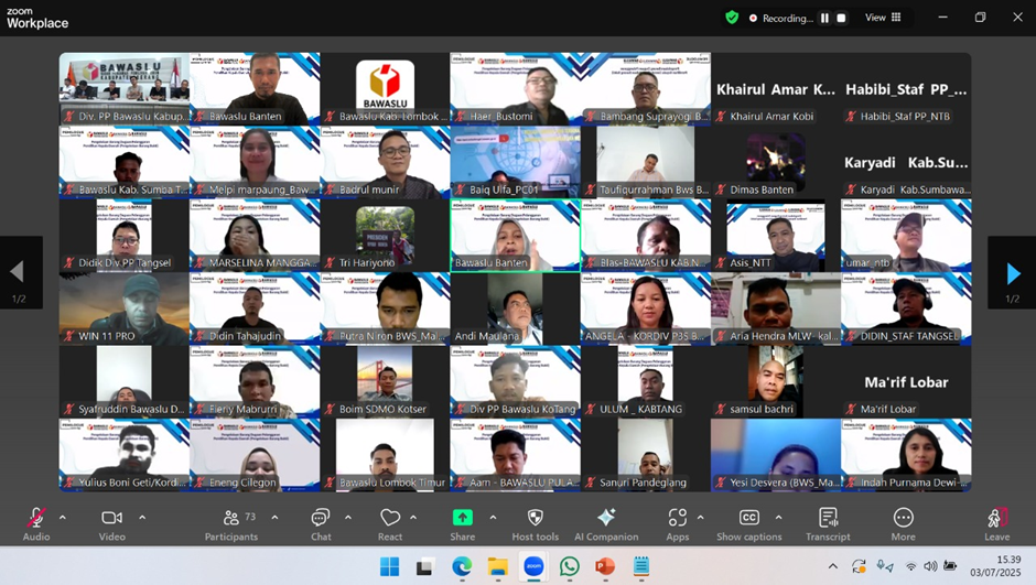 Diskusi â€œPemilogueâ€ Bawaslu Banten Soroti Permasalahan Pengelolaan Barang Dugaan Pelanggaran Pilkada
