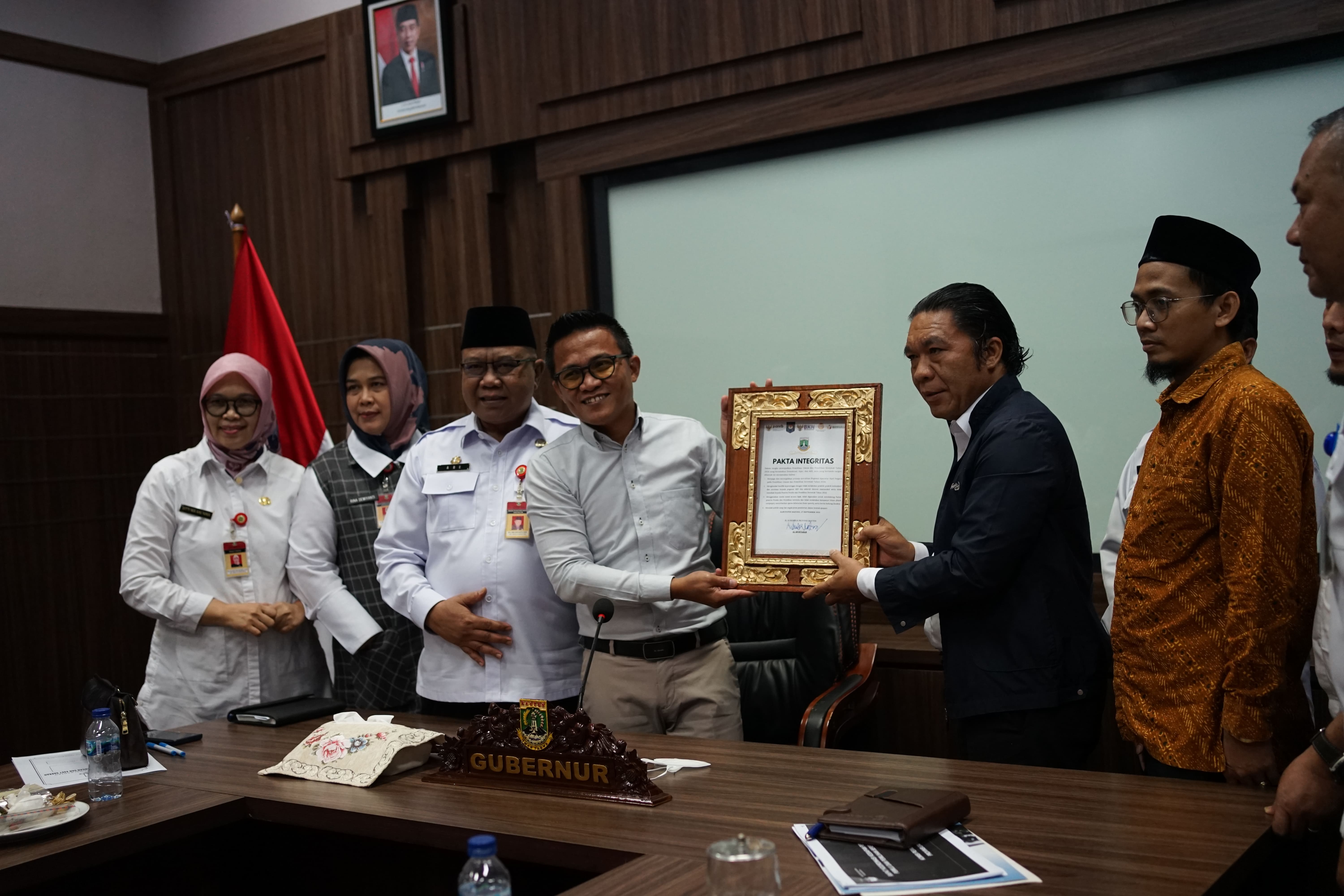 Hadiri Rapat Koordinasi dengan Pj. Gubernur Banten, Bawaslu Banten Jelaskan Pentingnya IKP