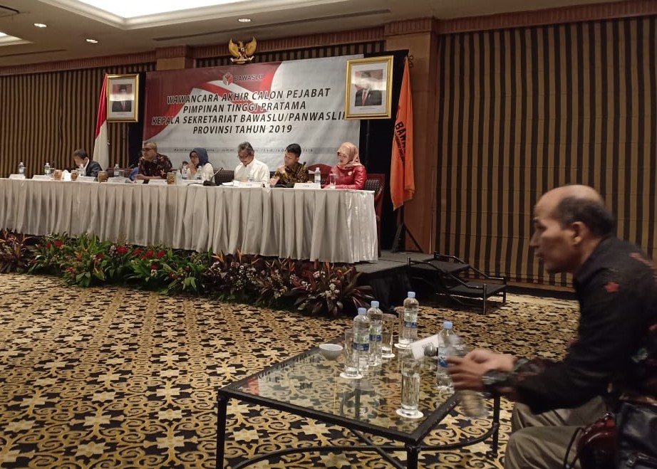 Wawancara akhir menutup seleksi terbuka kasek Bawaslu Provinsi