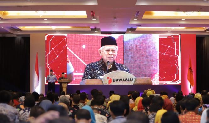 Luncurkan IKP 2020, Wapres Minta Bawaslu Jaga Kredibilitas