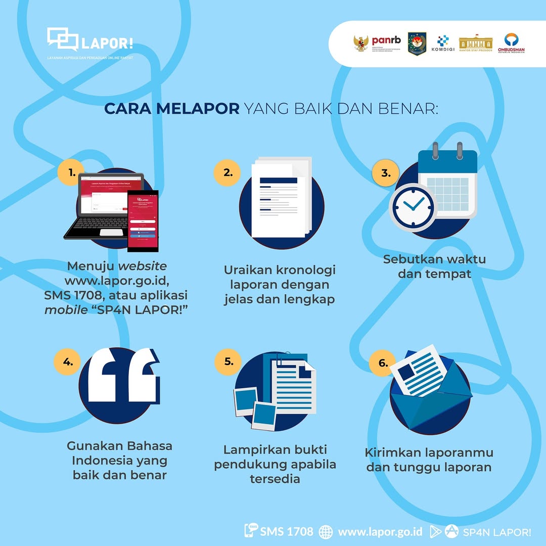 Tata Cara Pelaporan Melalui SP4N LAPOR