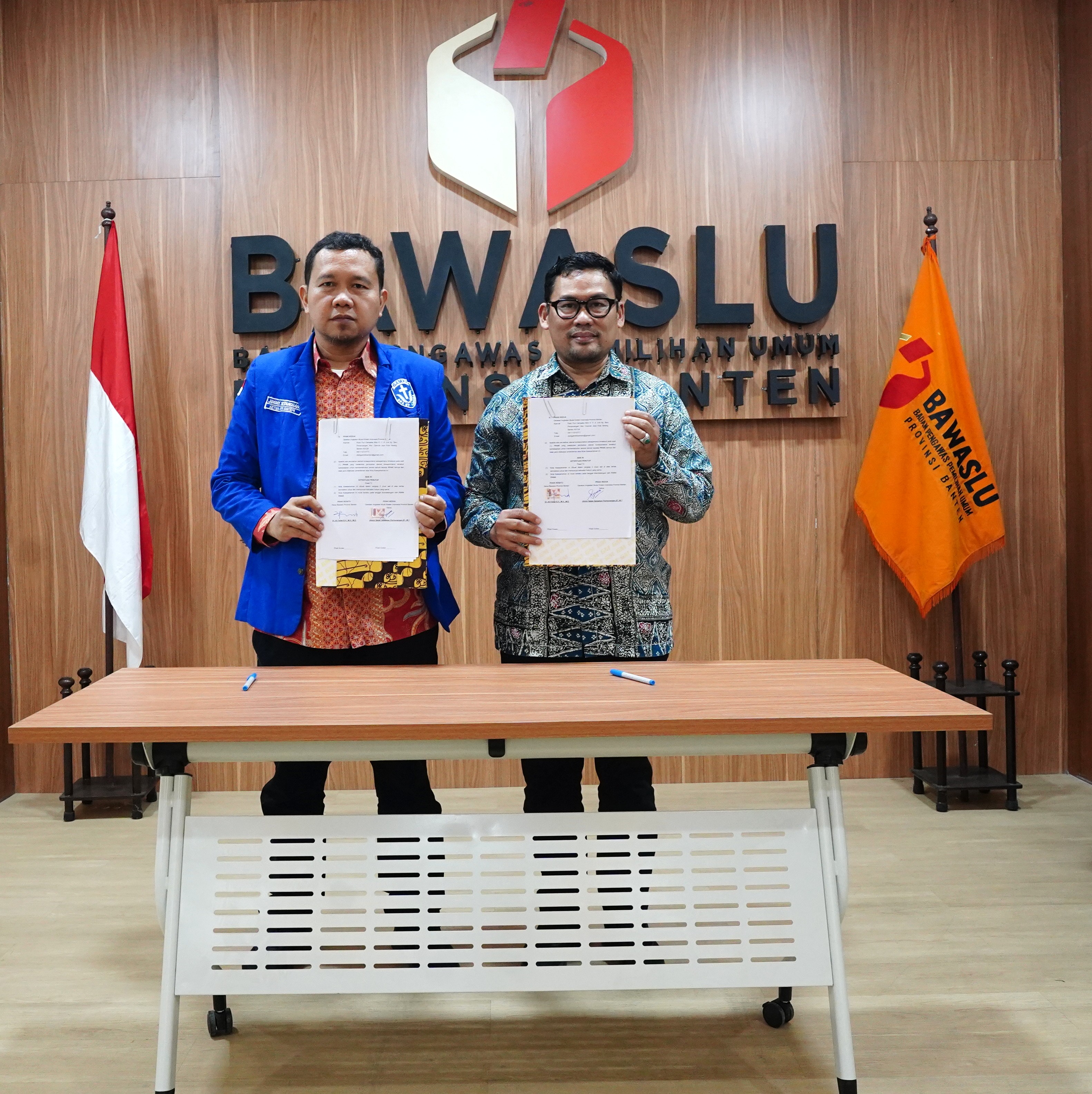 Bawaslu Banten dan GAMKI Provinsi Banten Teken MoU Perkuat Pengawasan Partisipatif Pemilu