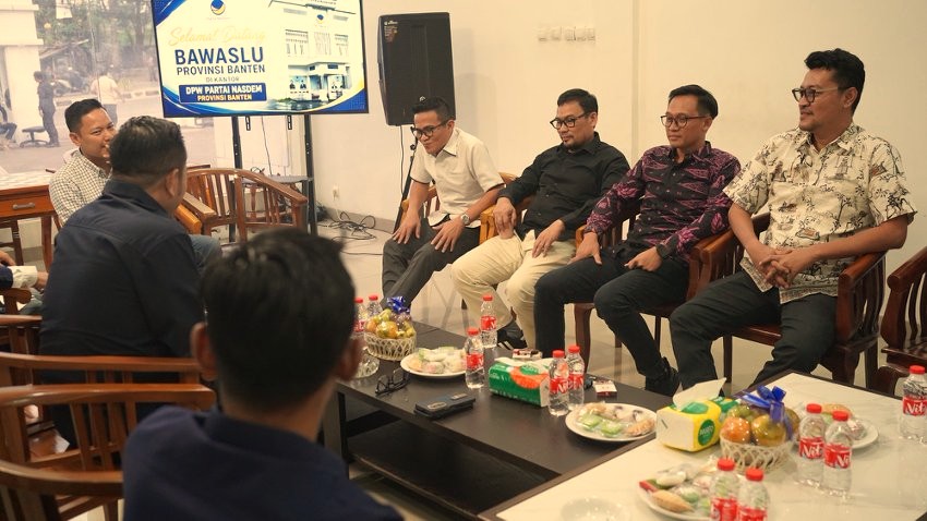 Bawaslu Provinsi Banten dan NasDem Bahas Persiapan Pemilu 2029