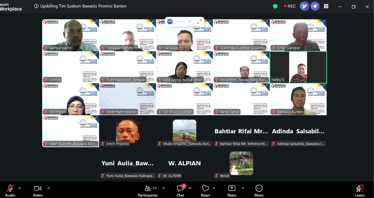 Tim Khusus Kajian Hukum Bawaslu Provinsi Banten Dalami Pengawasan Tindak Lanjut Putusan Pemilu