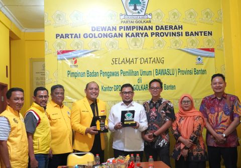 Bawaslu Provinsi Banten dan Golkar Bahas Kesiapan Hadapi Perubahan Sistem Pemilu