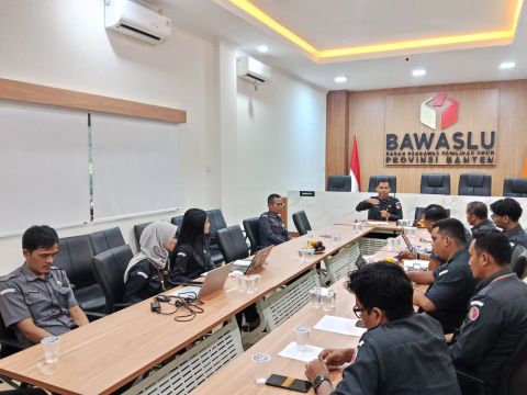 Bawaslu Provinsi Banten Perkuat Tata Kerja Bagian Pengawasan dan Humas