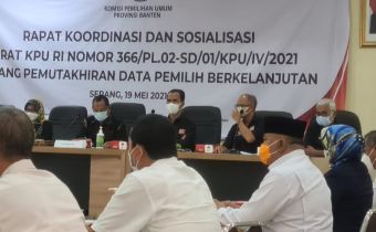 Bawaslu Banten Hadiri Rapat Sosialisasi Pemutakhiran Data Pemilih Berkelanjutan