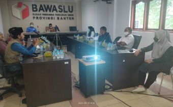 Jelang Tahapan Pemilu dimulai, Bawaslu Banten adakan Rakor khuhus Sengketa Proses Pemilu
