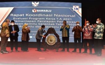 Gelar Rakornas, Bawaslu Proyeksikan Program Kerja Prioritas Tahun 2022
