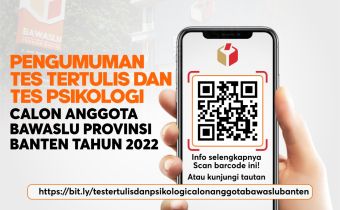 12 Nama Calon Anggota Bawaslu Banten Diumumkan Timsel
