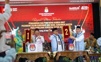 Pengundian Nomor Urut Paslon Pemilihan 2024, Bawaslu Banten Lakukan Pengawasan Melekat