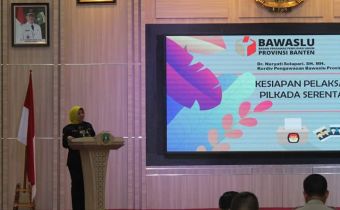 Hadiri Rakor Polda Banten, Bawaslu Banten Jaga Sinergitas Antar Lembaga