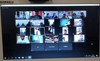 Bawaslu Banten Gelar Video Conference Rakor Pembentukan PPID Bawaslu Kabupten/Kota