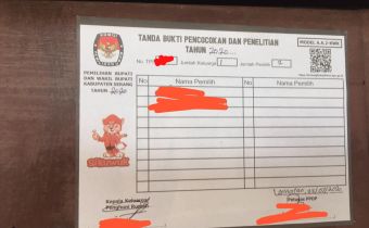 Stiker Coklit Tak Sesuai, Bawaslu Minta Diganti