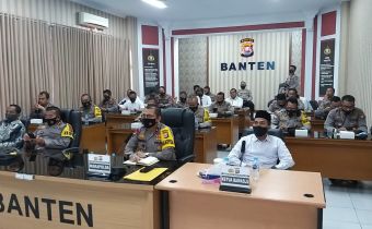 Hadiri Rapat Pengecekan Kesiapan Pemilihan Tahun 2020 di Kapolda Banten, Didih : "Protokol Kesehatan Harus Diperhatikan"