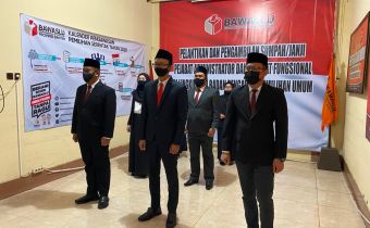 Bawaslu Lantik 257 Pejabat Fungsional dan Administratif