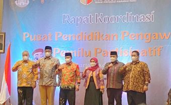 Bawaslu Provinsi Banten Hadiri Rapat Koordinasi Pusat Pendidikan Pengawasan Pemilu Partisipatif
