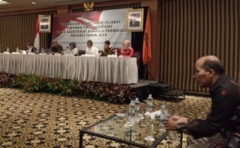 Wawancara akhir menutup seleksi terbuka kasek Bawaslu Provinsi