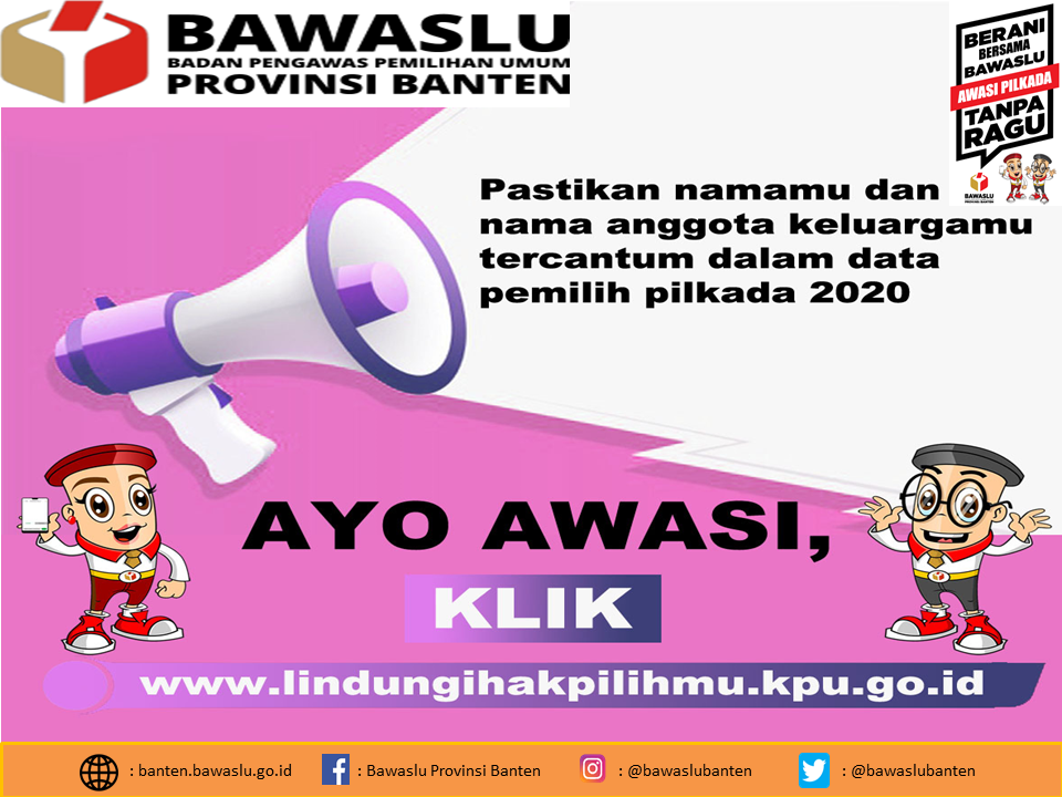Gerakan Klik Serentak Coklit Server Tak Bisa Diakses Bawaslu Banten